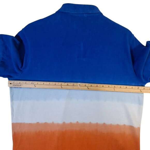 Polo Ralph Lauren Orange White Blue Classic-Fit Tie-Dye Polo Shirt Large L - Picture 8 of 10